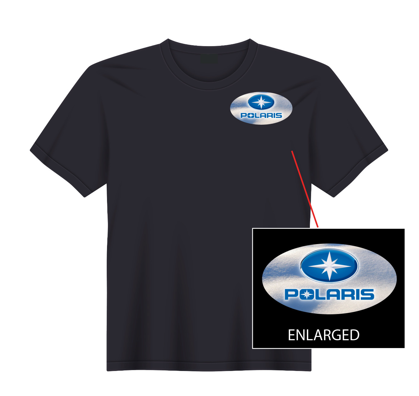 Polaris Snowmobile T-Shirt NEW S, M, L, XL