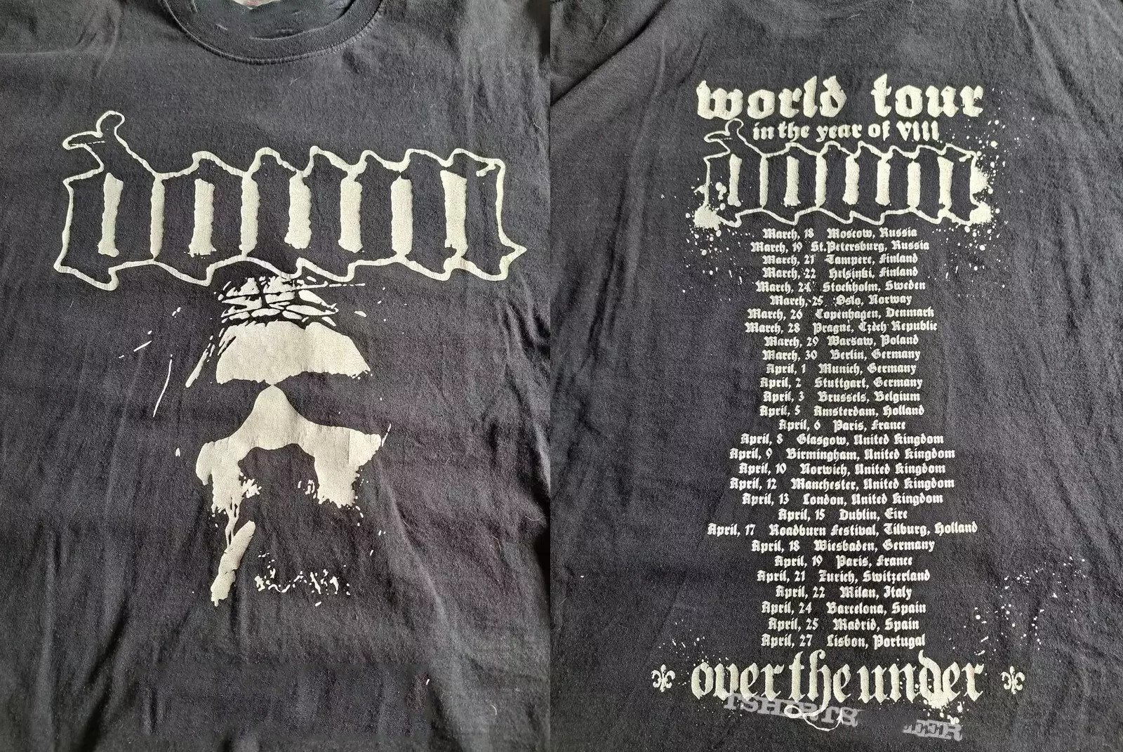 Down Band World Tour In The Year T Shirt Full Size S-5XL