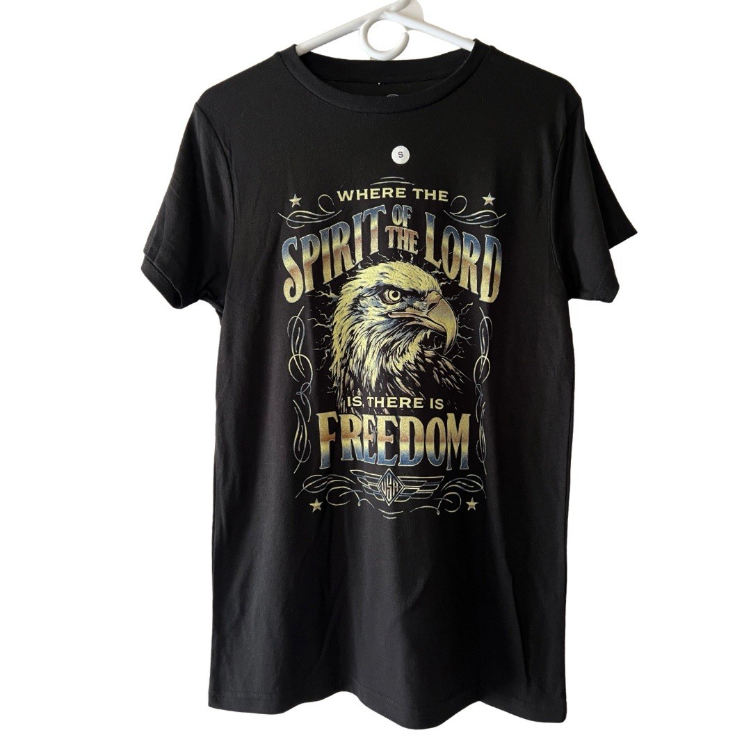 I Love My Freedom Men’s Black Eagle Freedom T-shirt