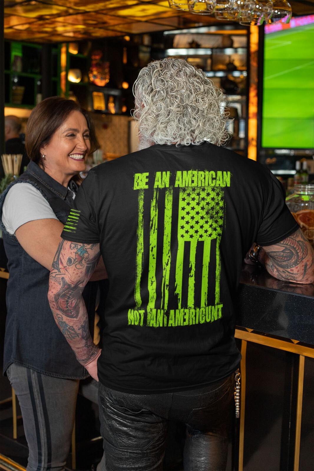 XL. Rebellion Ind. « Be an AMERICAN not an AMERIC*NT » American support, Patriot.