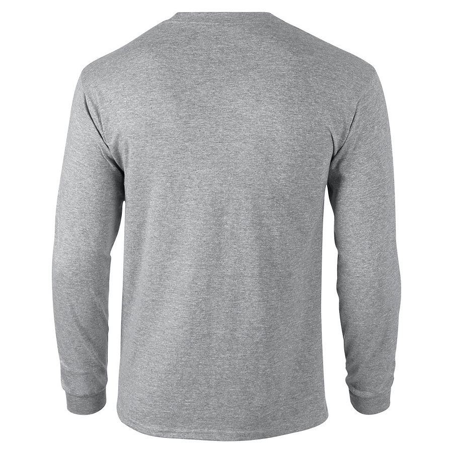Gulf Air Blue Gold Logo Bahrain Airline Sport Gray Long Sleeve Cotton T-shirt