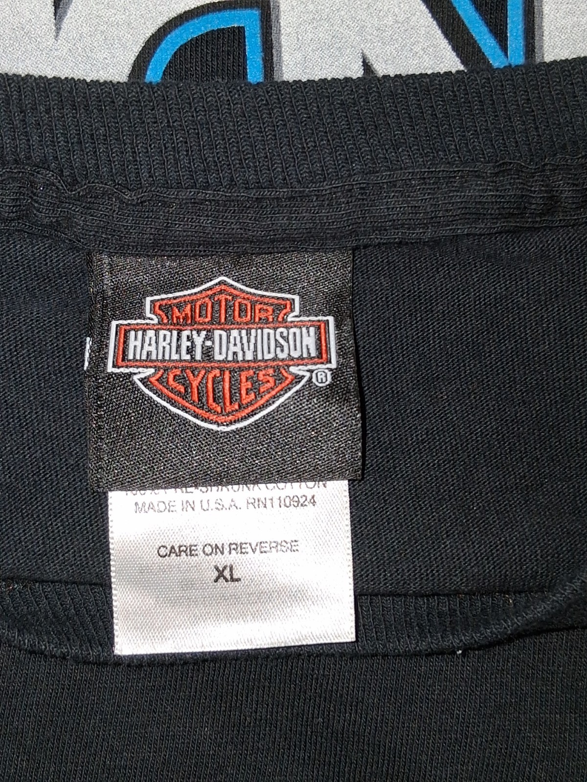Harley Davidson Mens XL Black T-Shirt Landers Hot Springs Arkansas Made In USA