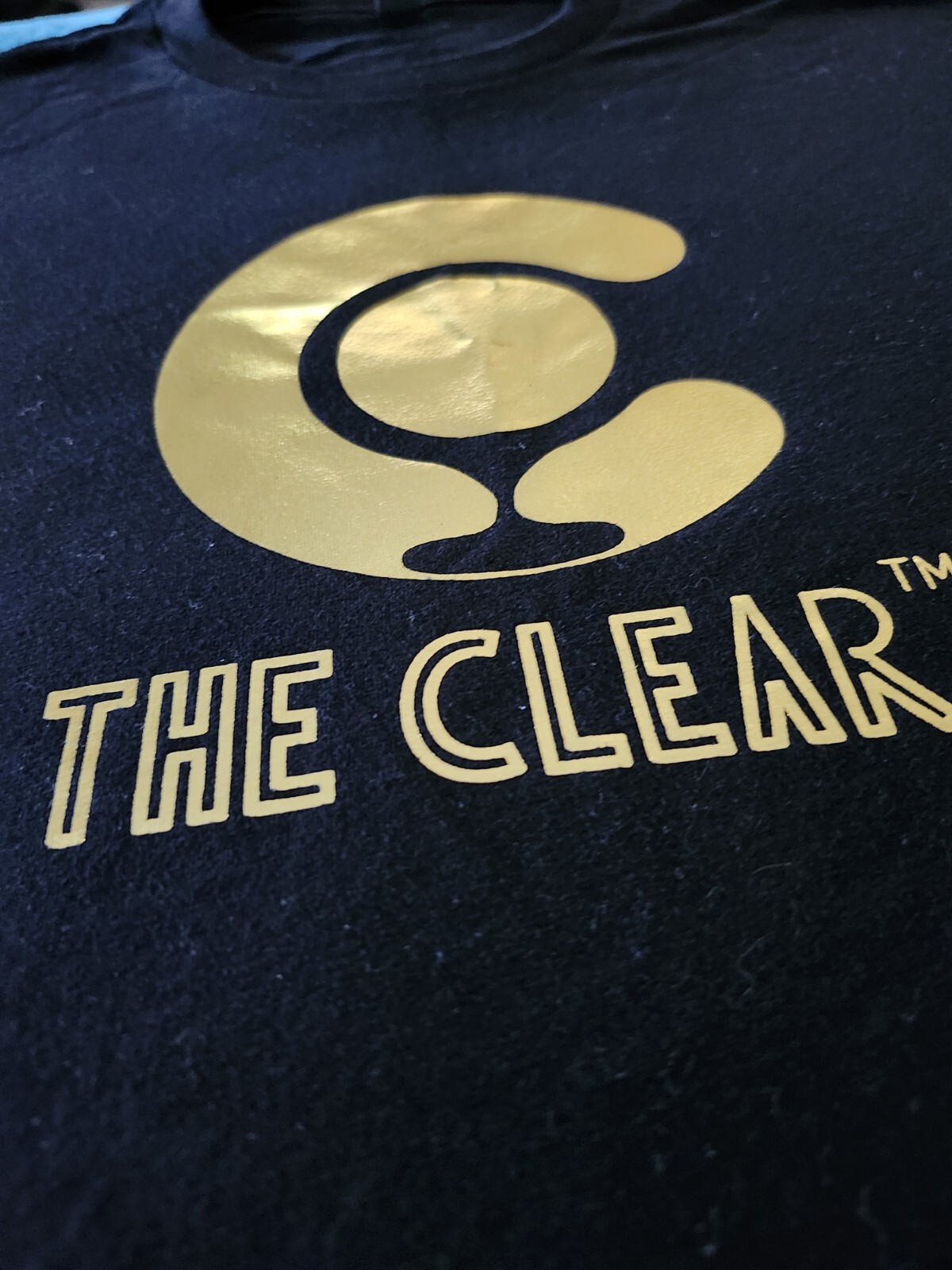 New Medium The Clear Cannabis Brand Tshirt Unisex Soft Fabric With Gold Accents