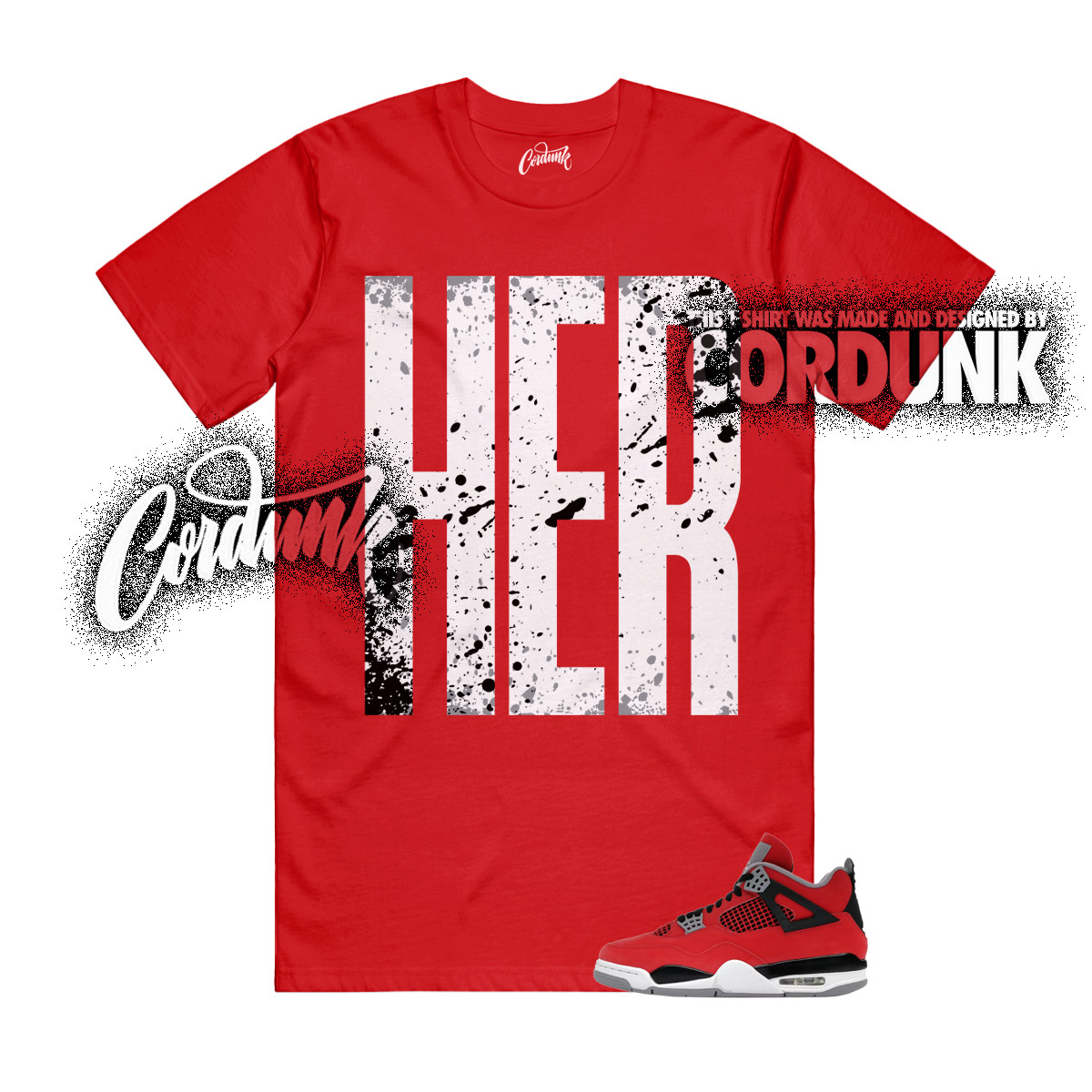 4 Toro Bravo Fire Red White Black Cement Grey 2026 T Shirt Match HERTALL