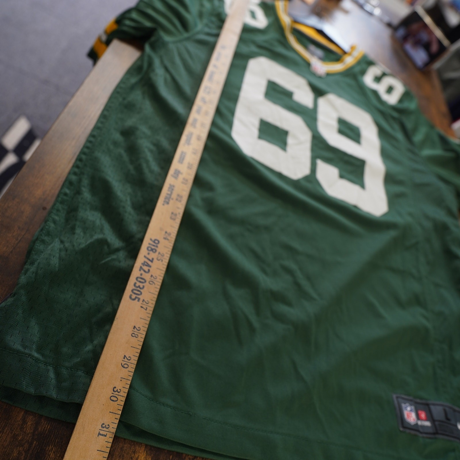 Nike Green Bay Packers David Bakhtiari Football Jersey Mens L NFL On Field Green