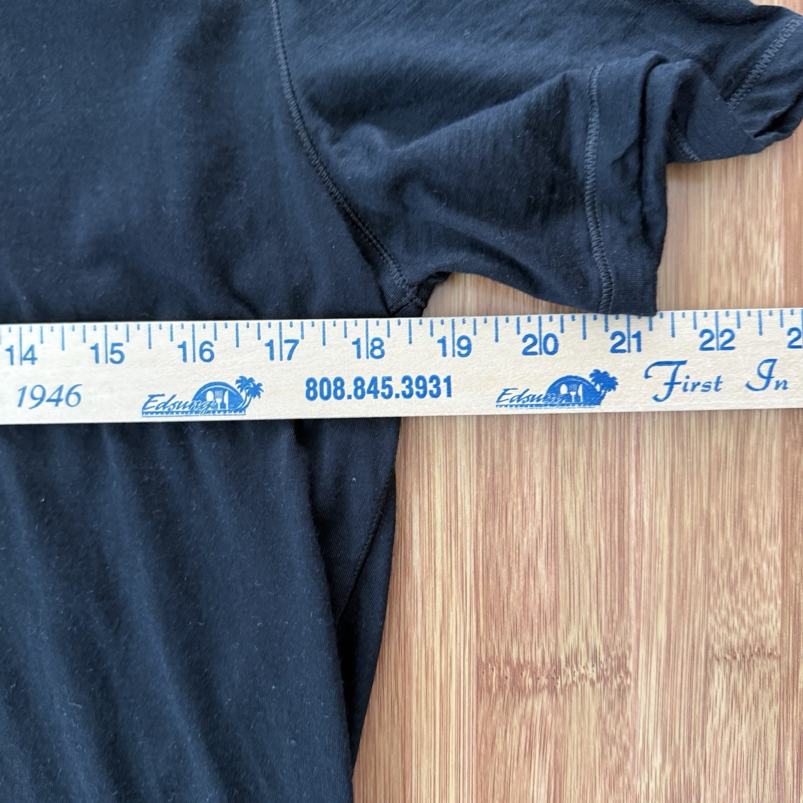 Proof 72-Hour Merino Wool Blend T Shirt Men Medium Black Huckberry Casual SS
