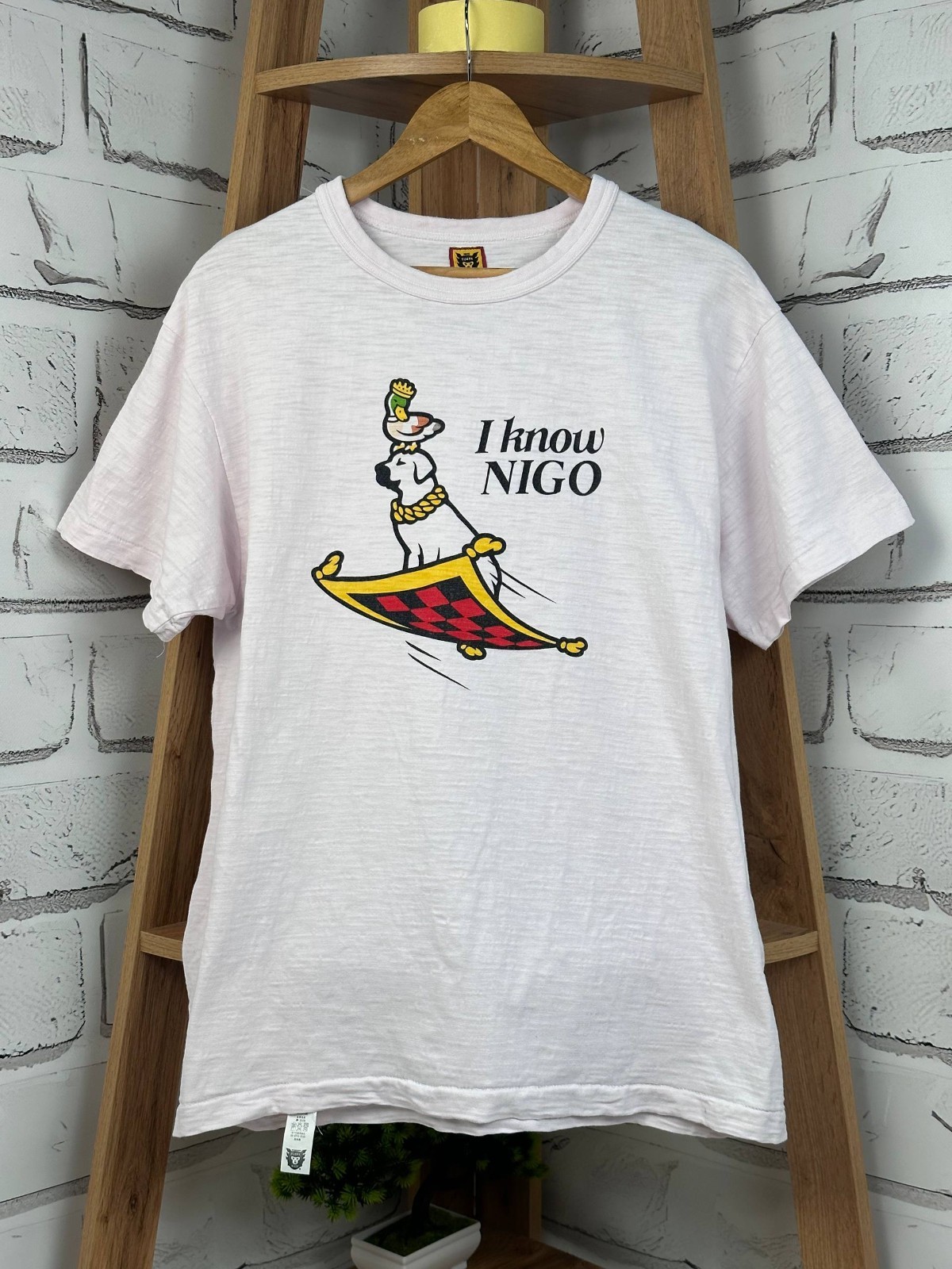 Human Made I Know Nigo T-Shirt Made In Japan Printed White SZ XXL (US TAX PAID)