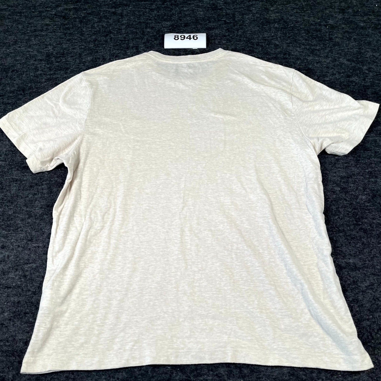 American Eagle Outfitters T Shirt Mens Large Beige Crew Neck Standard Fit Casual