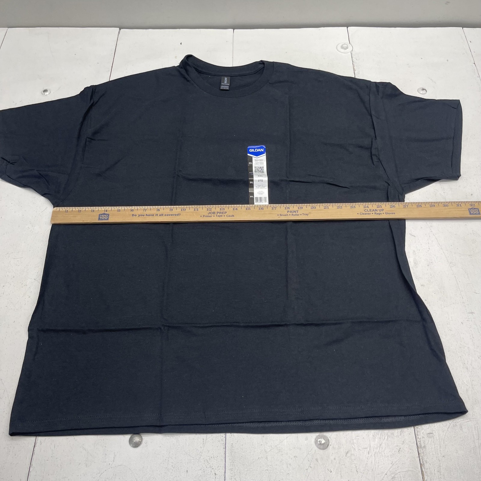 Gildan Shirt Mens 3XL Black Heavy Cotton Crewneck Tee 3 Pack Lot G5000