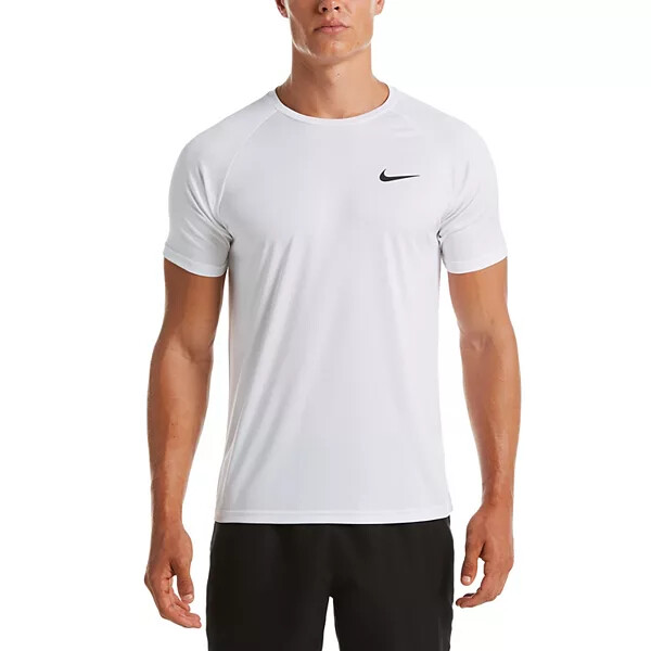 NWT NIKE MEN&rsquo;S HYDROGUARD Swim T-Shirt White M L XXL