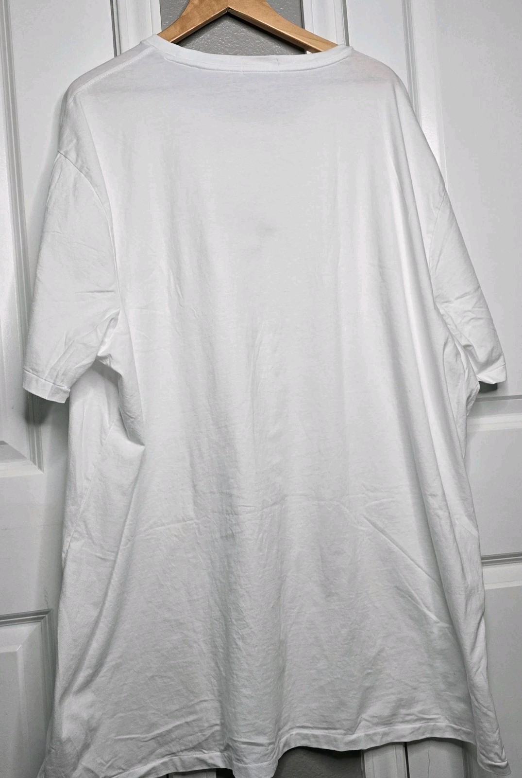Polo Ralph Lauren Shirt Mens 4XLT White Chain Stitch Short Sleeve Tee Basic
