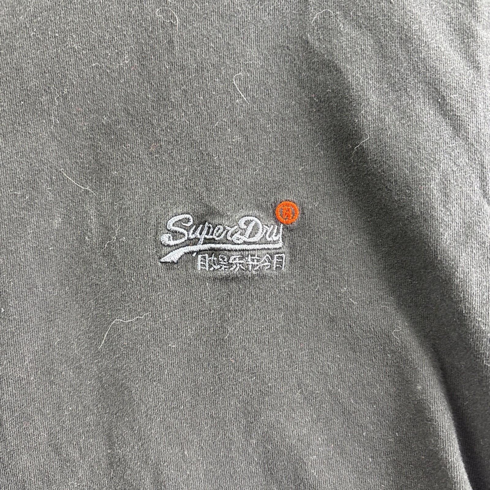 Superdry The Orange Label Tree Co. T Shirt Men’s Large Black Casual Short Sleeve