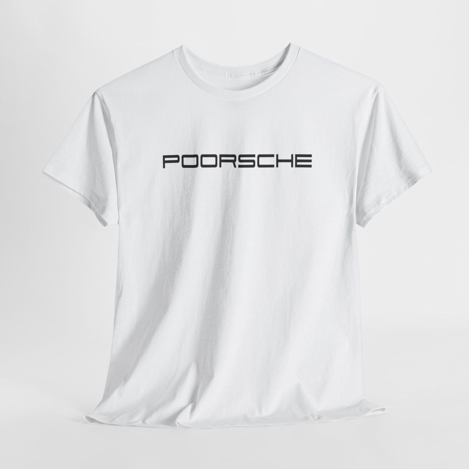 Poorsche T-Shirt Motorsport Apparel for Gearheads, Sports Car Lover Gift