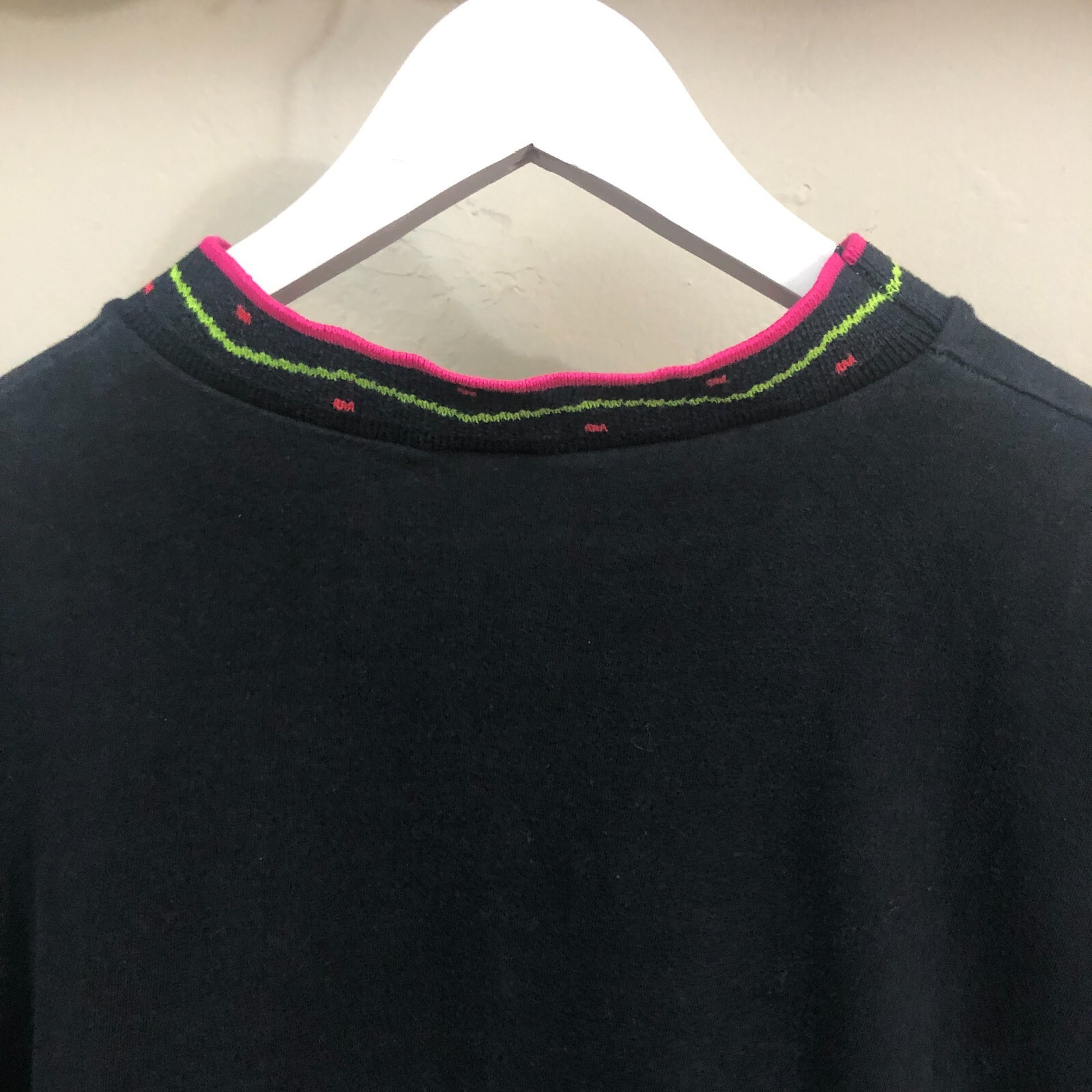 Vintage 80s Disney Wear Mickey Mouse Single-Stitch Shirt XL Ribbed Knit Collar