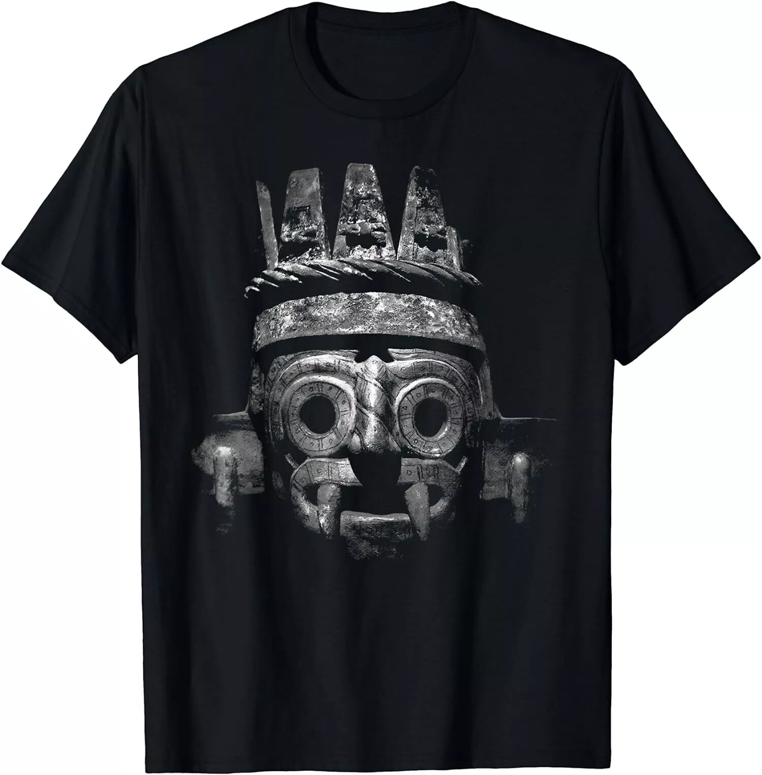 HOT SALE! Tlaloc Face Aztec God T-Shirt S-5XL