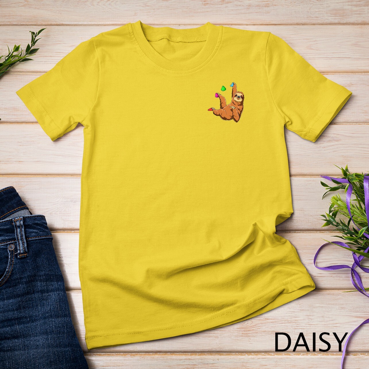 Chilled Sloth – Bouldering and Rock Climbing Gift T-Shirt Unisex T-shirt