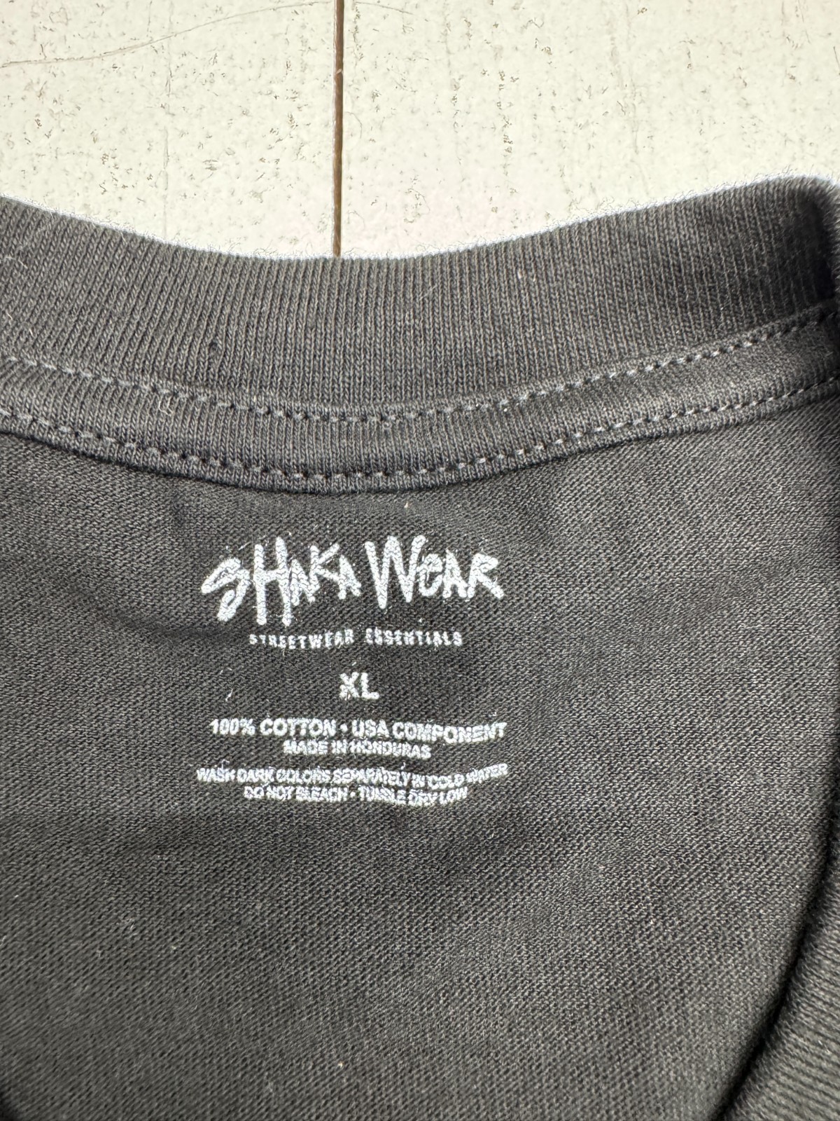 Shaka Wear Solid Black 2 Pack Basic Casual Short Sleeve T Shirts Mens Size XL