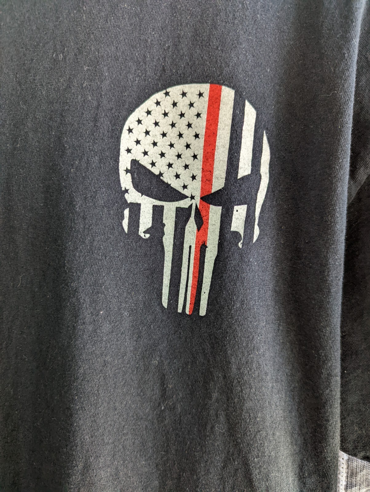Thin Blue Line Punisher Tee-shirt Men&rsquo;s Sz XL