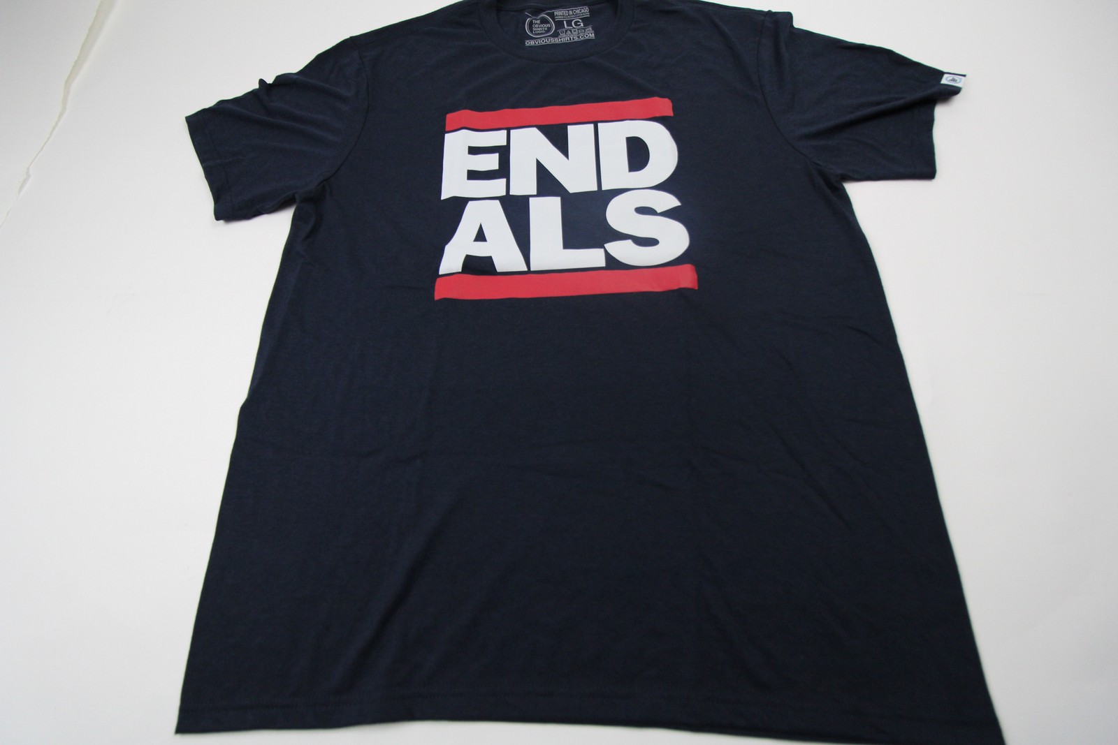 The Obvious Shirts Logo Short Sleeve Shirt Men&rsquo;s Navy New without Tags L