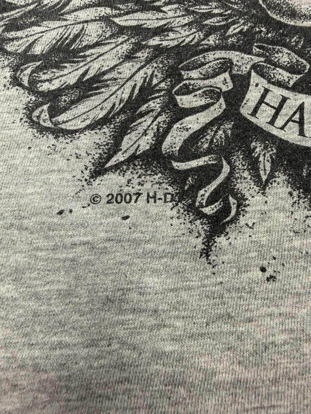 2007 Harley-Davidson Dead Man&rsquo;s Hand Poker Skull Graphic T-Shirt