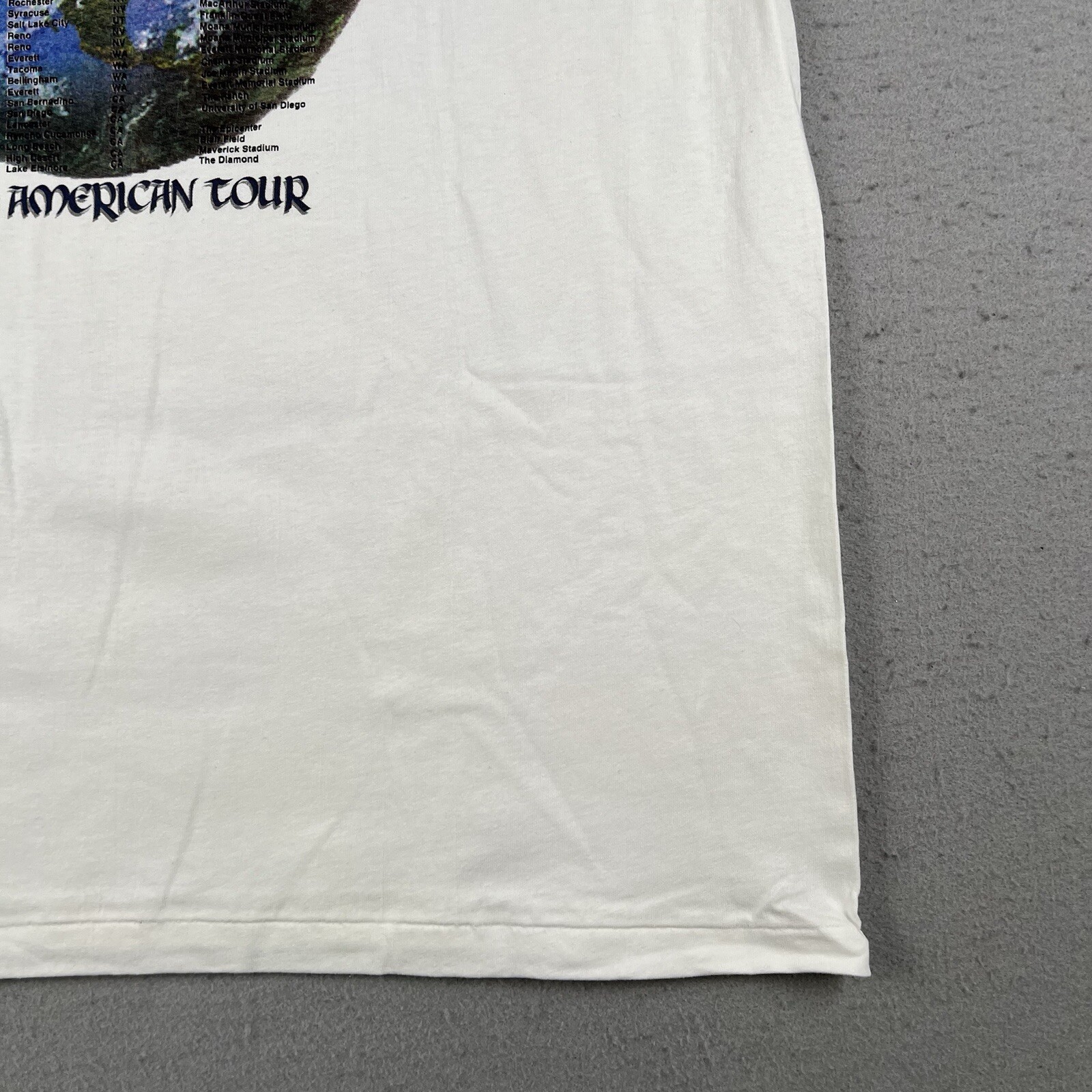 1996 Colorado Silver Bullets Shirt Men&rsquo;s XL White Short Sleeve Double Sided