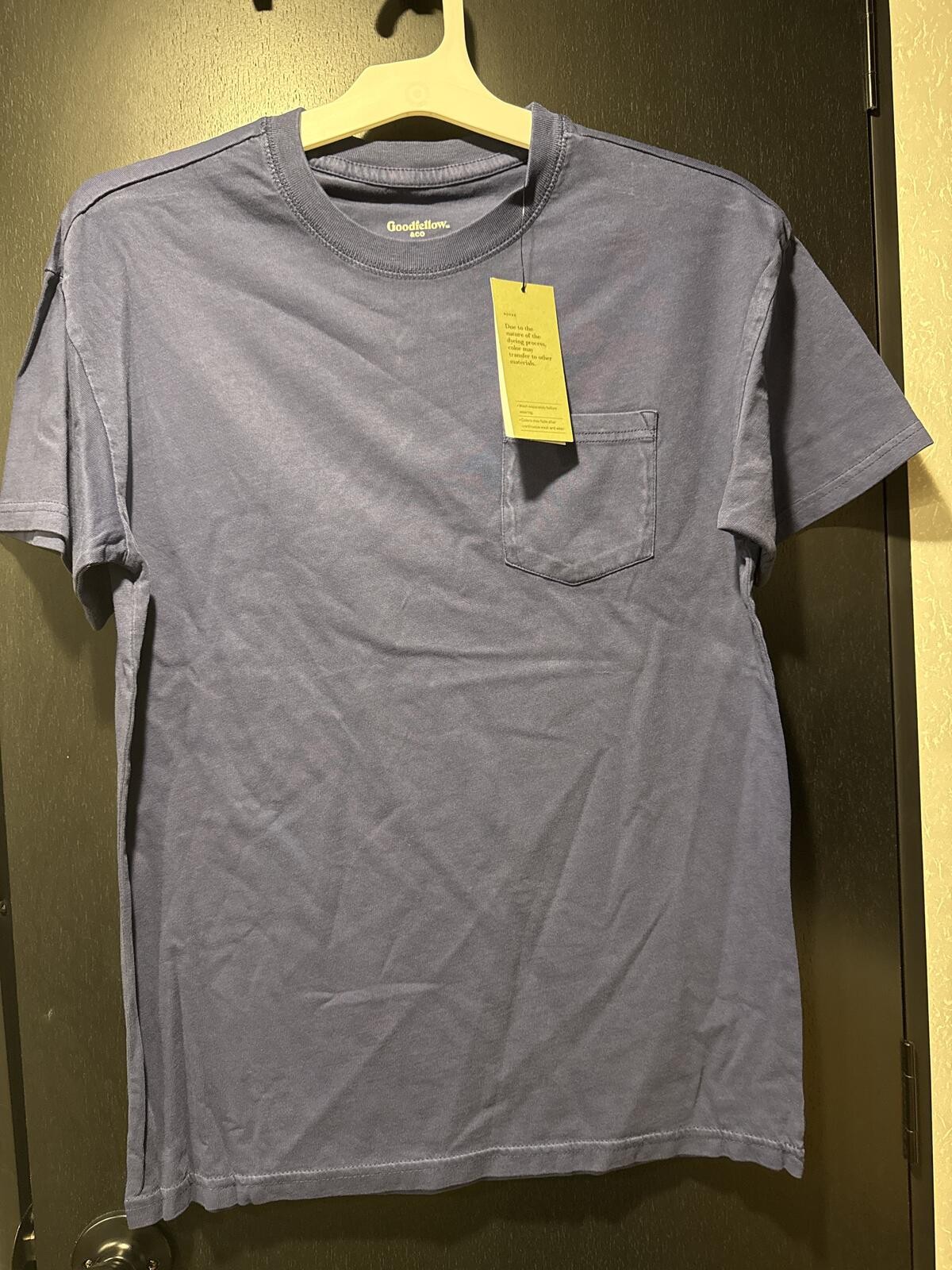 Goodfellow & Co Men&rsquo;s Navy Pocket Crewneck T-Shirt Size S