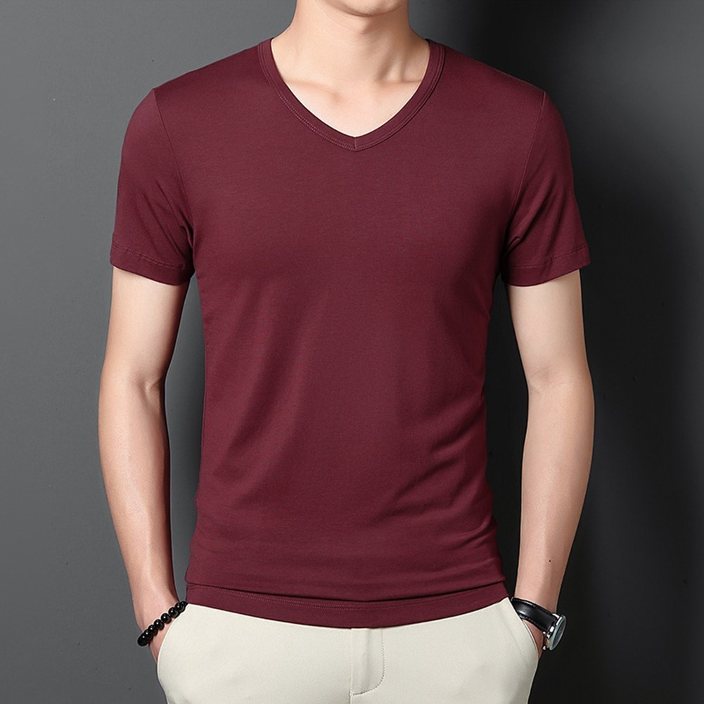Black White Dark Gray Light Gray Wine Red Dark Blue Brown Green Men&rsquo;s T Shirt