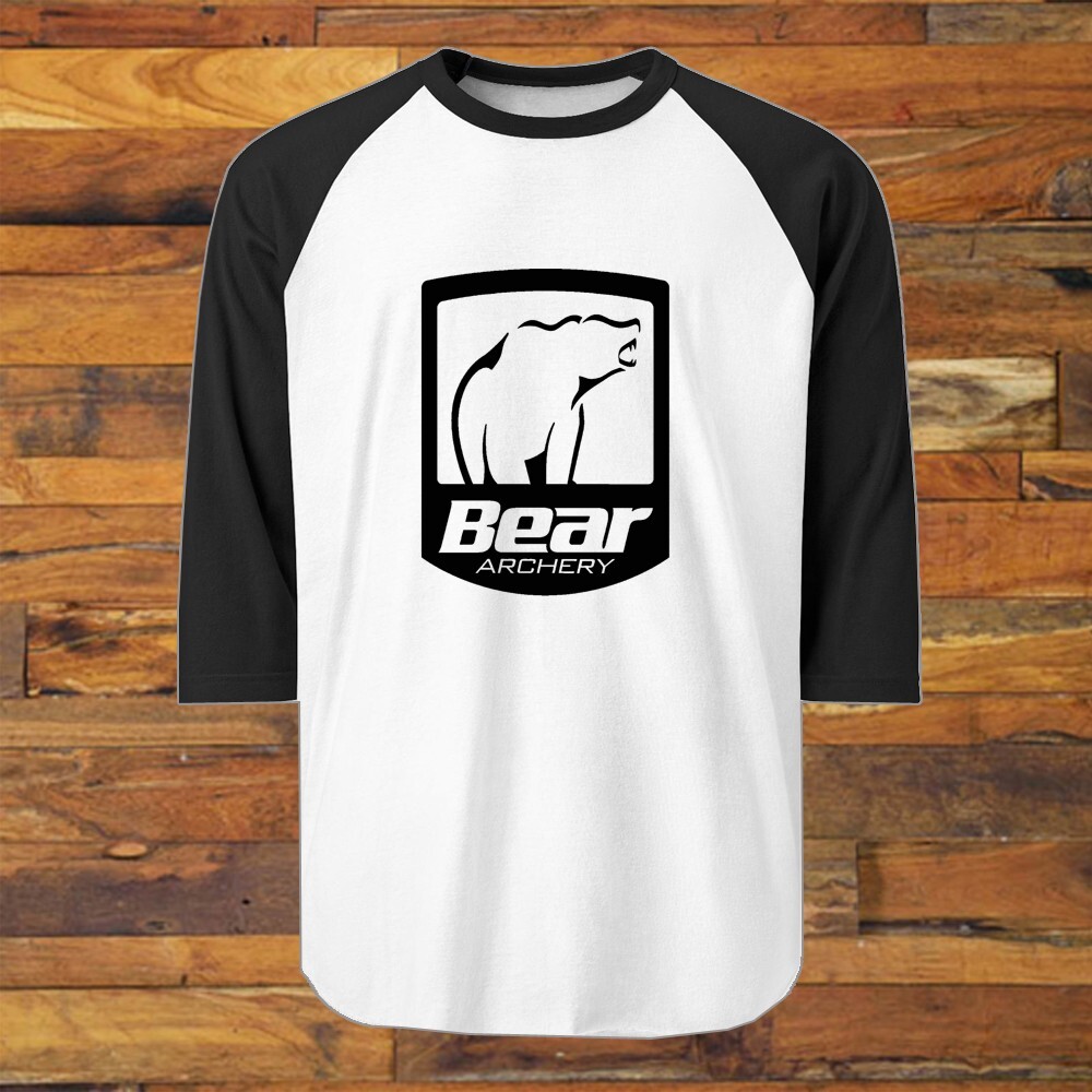 Bear Archery Hunting Bows Men&rsquo;s Black Raglan S-2XL