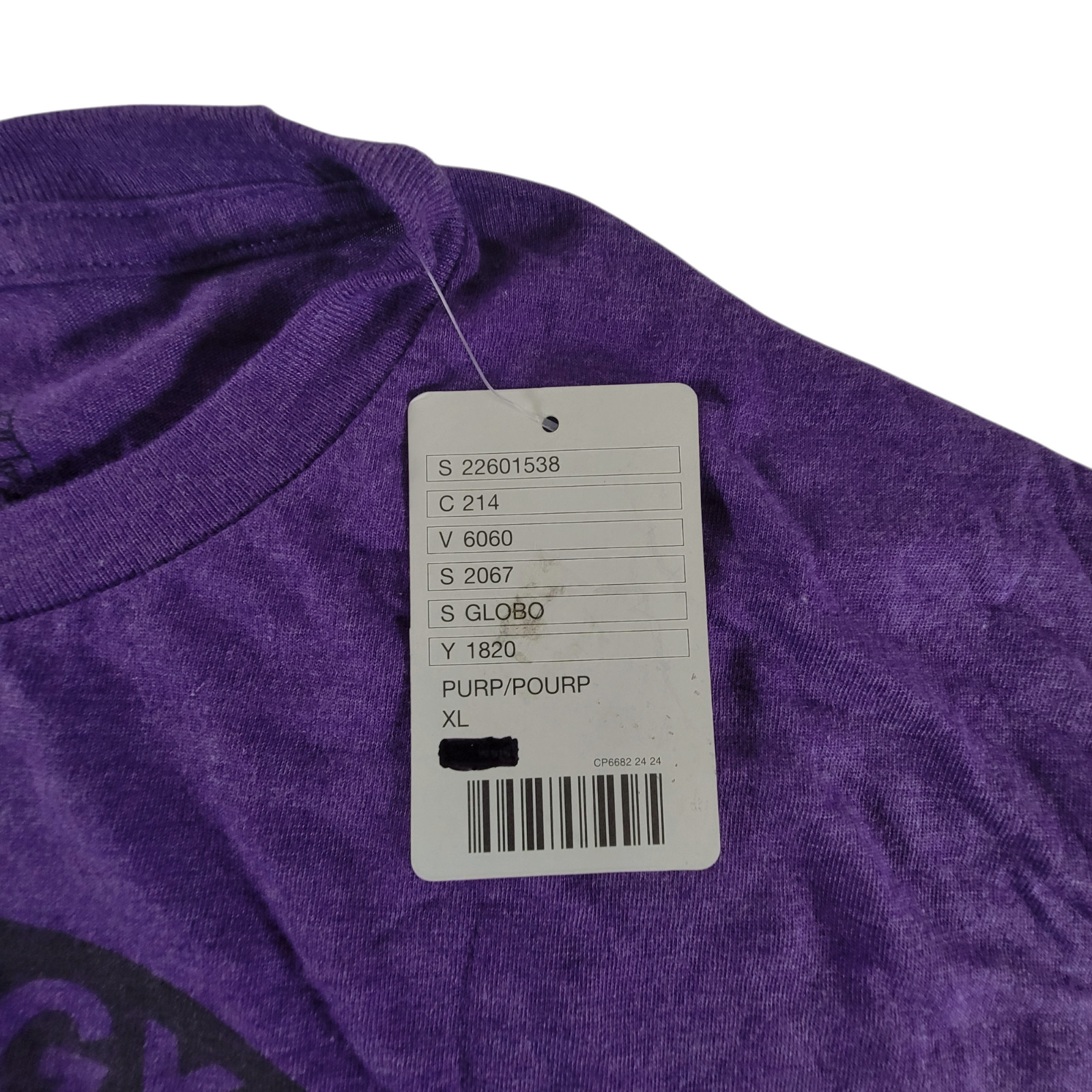 NWT Ripple Junction Dodgeball Globo Gym Purple Cobras Shirt XL Tee Vintage Wash
