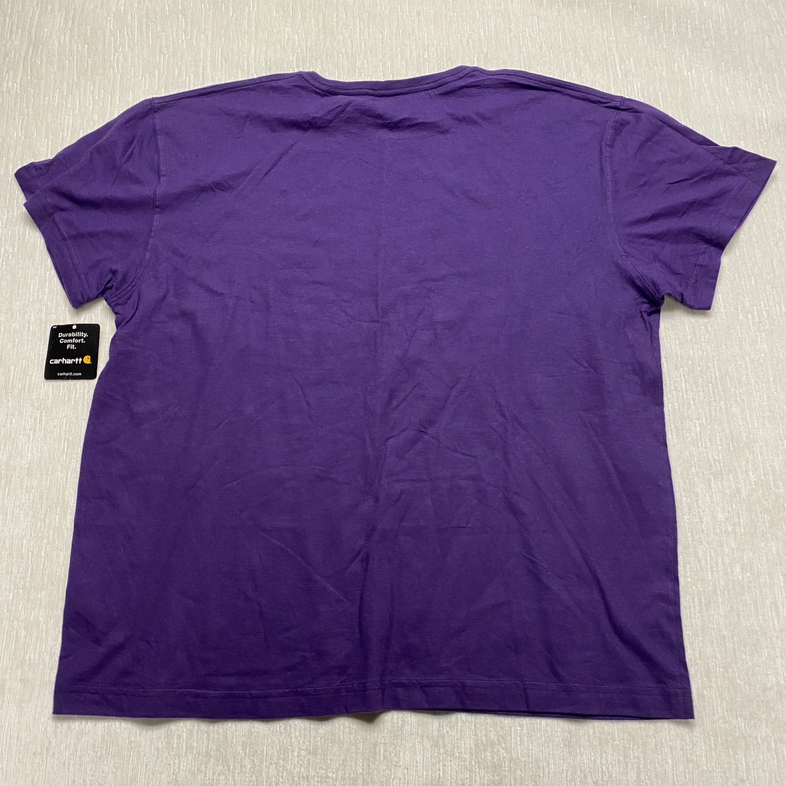 Carhartt Built for Strength T-Shirt Mens XL Purple Graphic Print Cotton Comfort