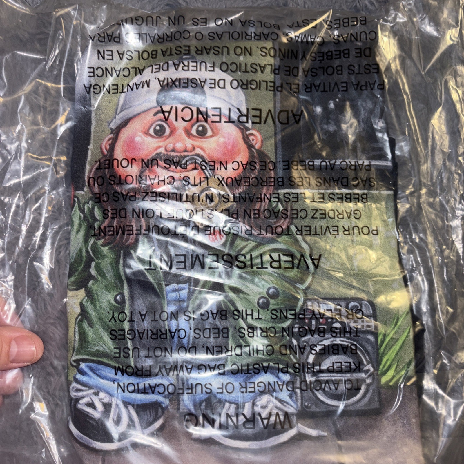 Garbage Pail Kids Silent Bob Kevin Smith T shirt Large Clerks Dogma Jay