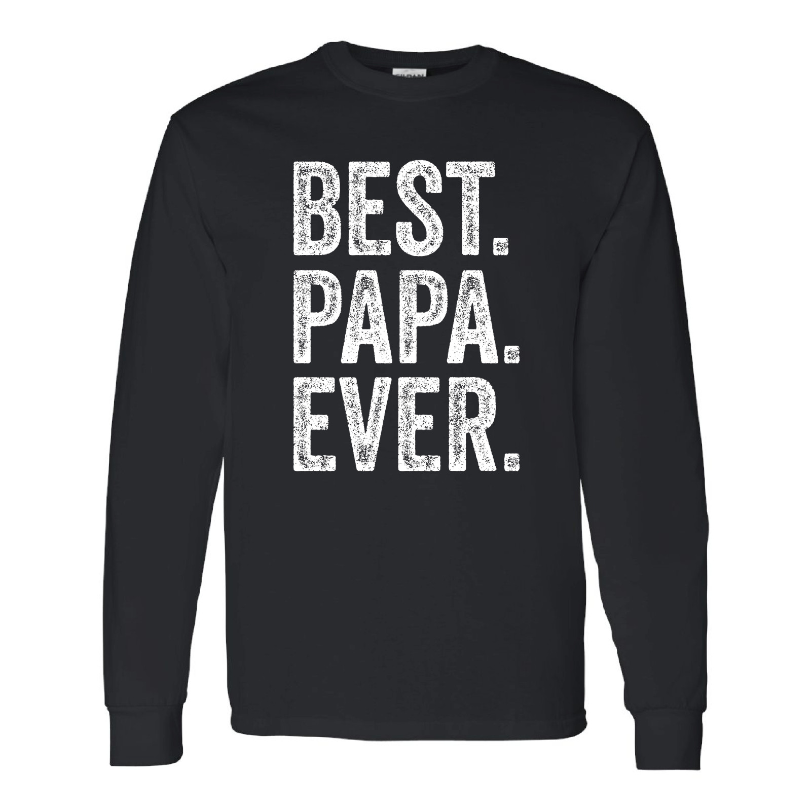 Best Papa Ever Shirt Father&rsquo;s Day Gift Gildan G5400 Long Sleeve Tee