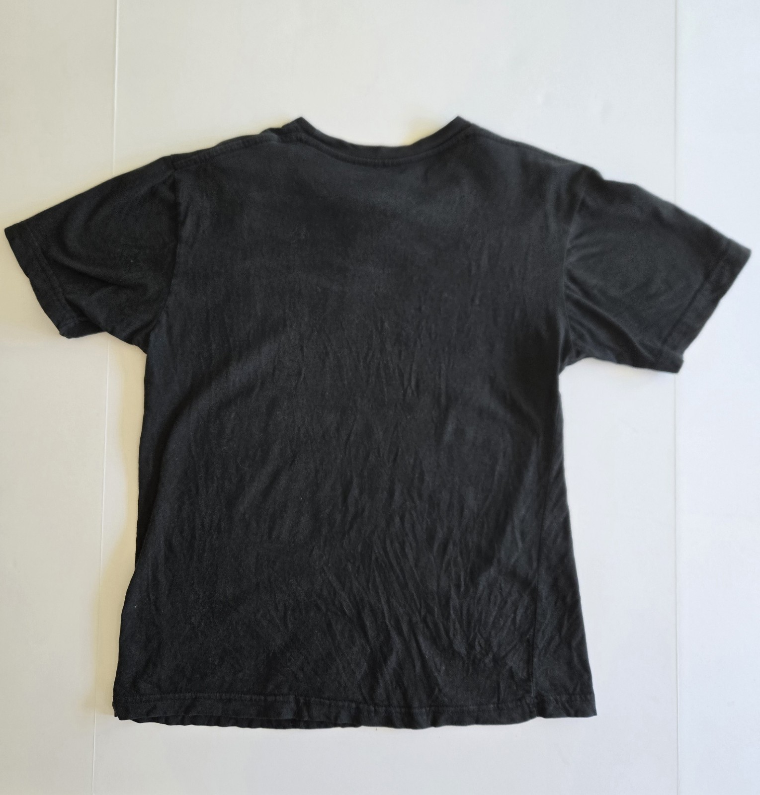Fox Logo T-shirt Lightening 100% Cotton Size Large Long Length Black and White