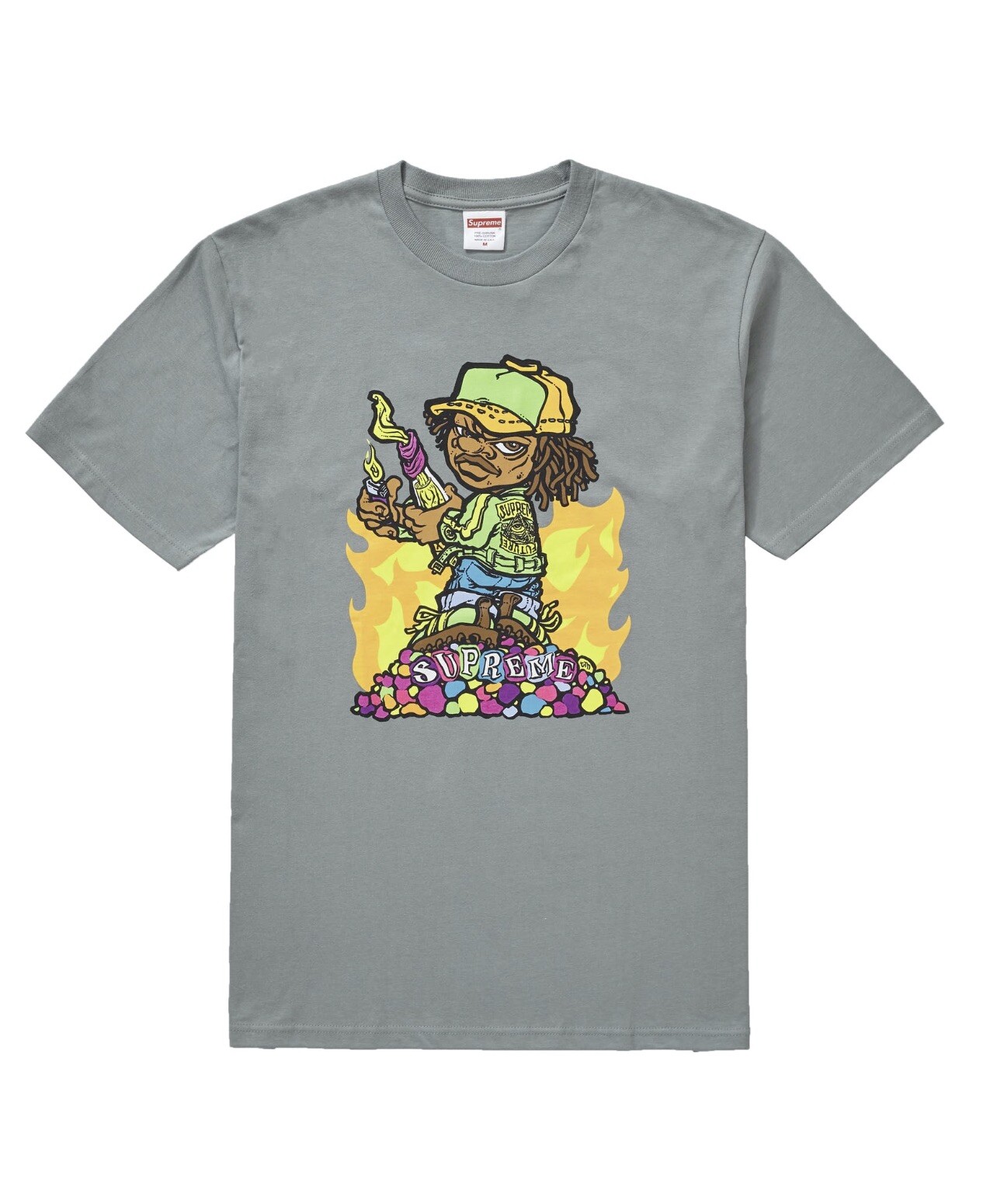 SUPREME Molotov Kid Tee Dark Sage SS19 Large New Sealed Tags Ships Now L