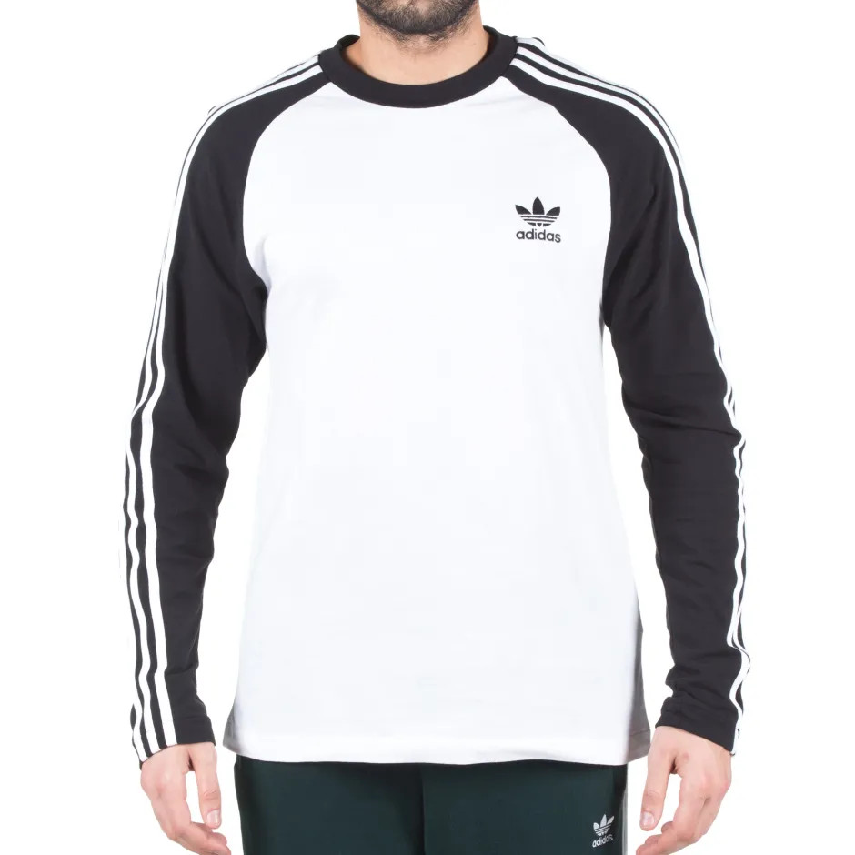 adidas Men&rsquo;s Long Sleeve 3-Stripes T-Shirt Csual Tee – CW1228