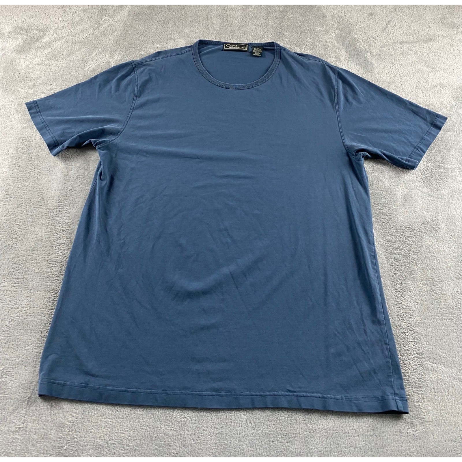Croft & Barrow Mens Blue Short Sleeve Crew Neck Cotton Stretch T-Shirt XL