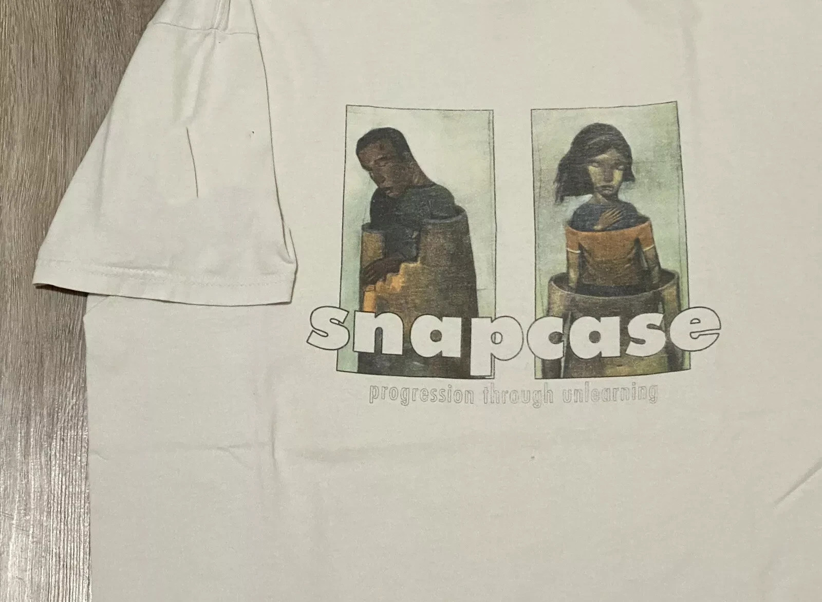 Snapcase BAND Progression Through Unlearning WHITE COTTON T Shirt Size XS-6XL