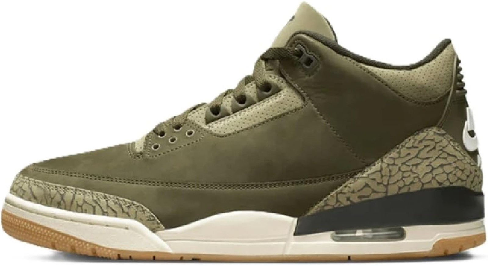 Jordan Air 3 Retro &lsquo;Medium Olive&rsquo; (Olive Green) – Olive Green – 12