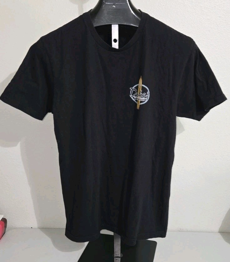 Soft Black Hui Nalu Honolulu NextLevel Duke&rsquo;s Waikiki Graphics Size L Tee Shirt