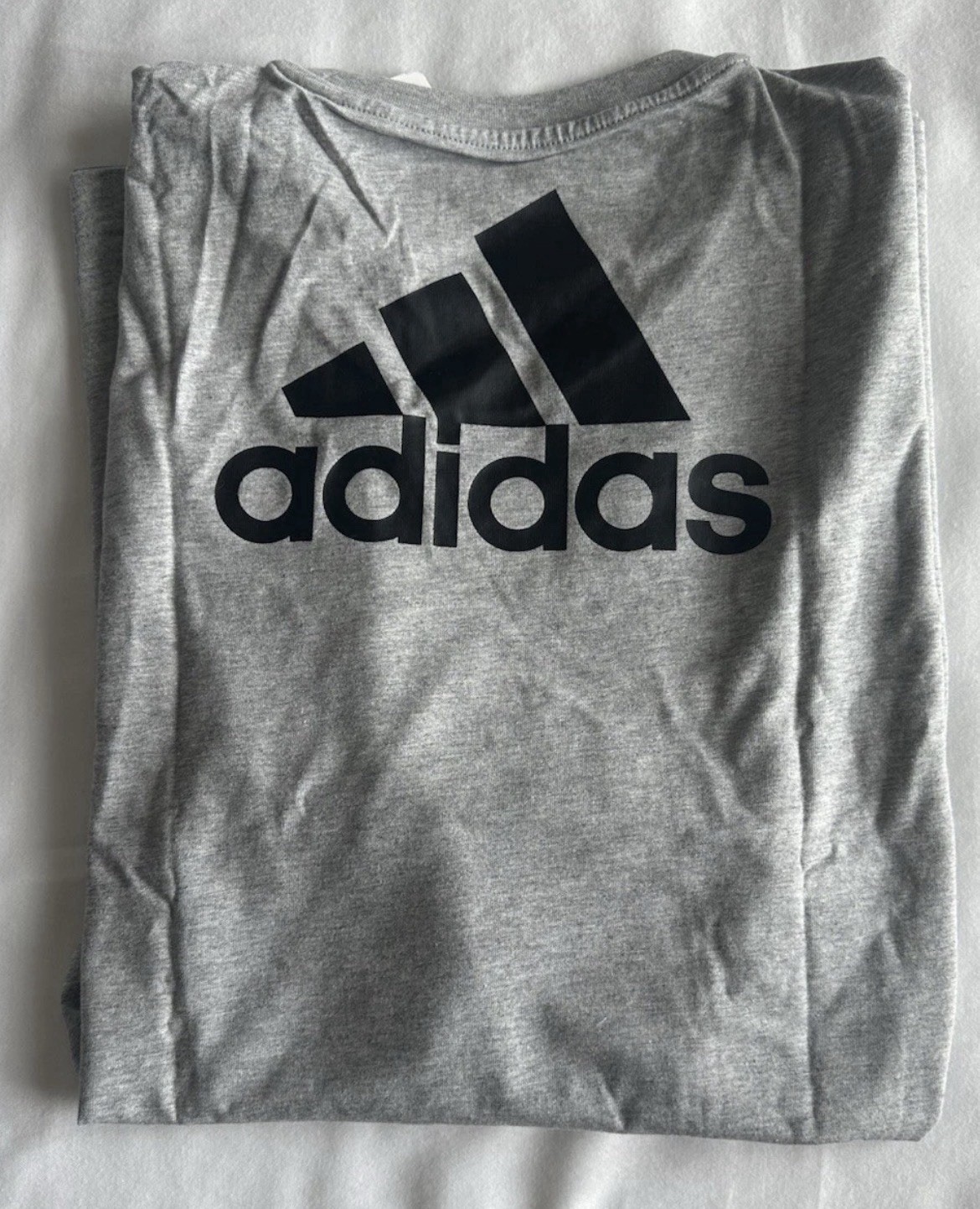 Adidas Fresh Short Sleeve Shirt Mens Tee Logo Back Gray X-Large New tags In Bag