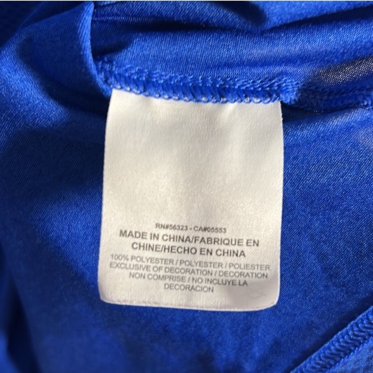 Nike Superset Dri-Fit Blue waffle knit Polyester Y2K Performance T-Shirt Size XL