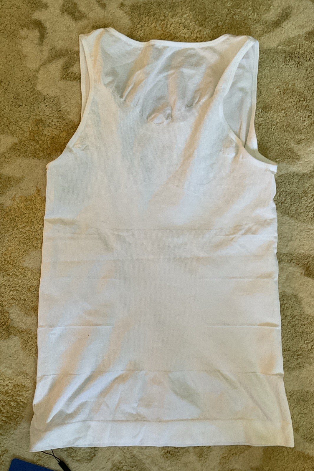 ODOLAND Men&rsquo;s Body Shaper Slimming Tummy Vest Compression Shirt Tank White XXL