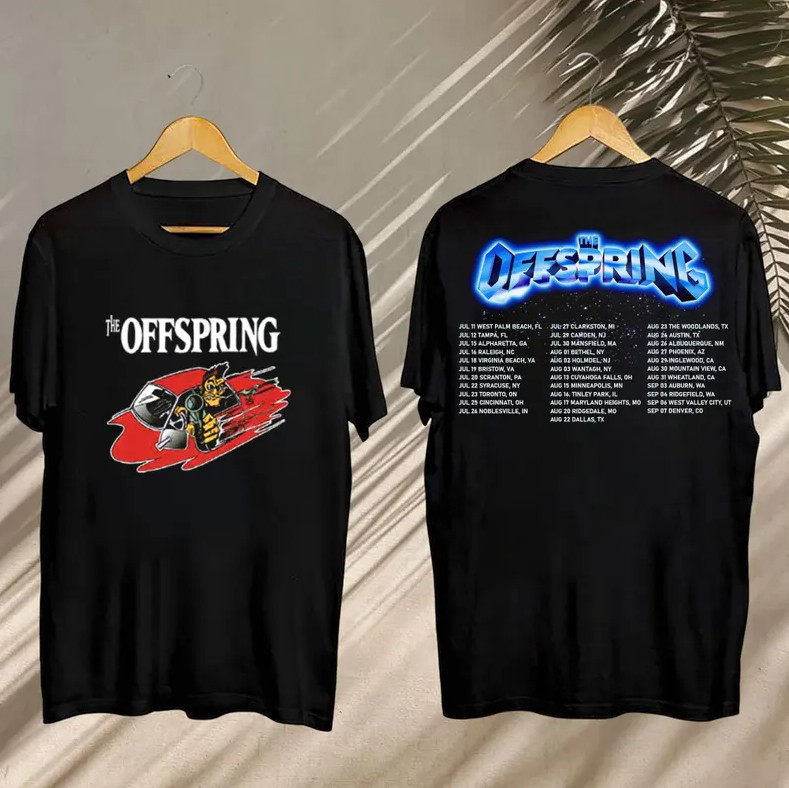 The Offspring Supercharged Worldwide in ’25 Tee Concert Shirt Official Fan