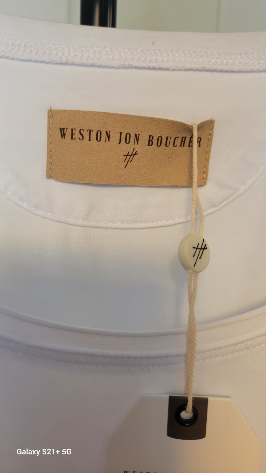 Weston Jon Boucher Shirt Mens XXL White New Tags Short Sleeve Crew Neck T-shirt