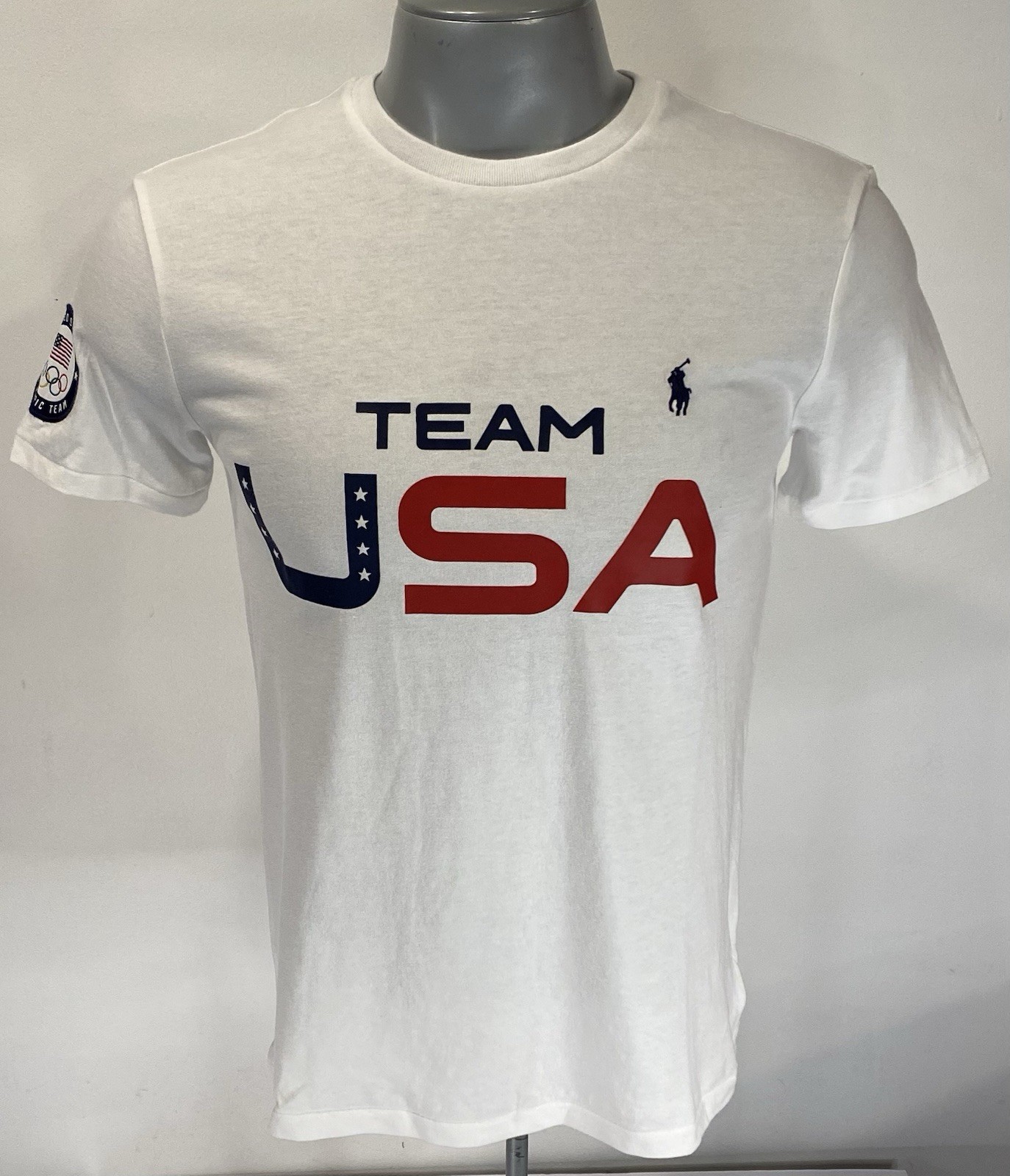 Polo Ralph Lauren NWT S Small T-Shirt Team USA Olympics White New