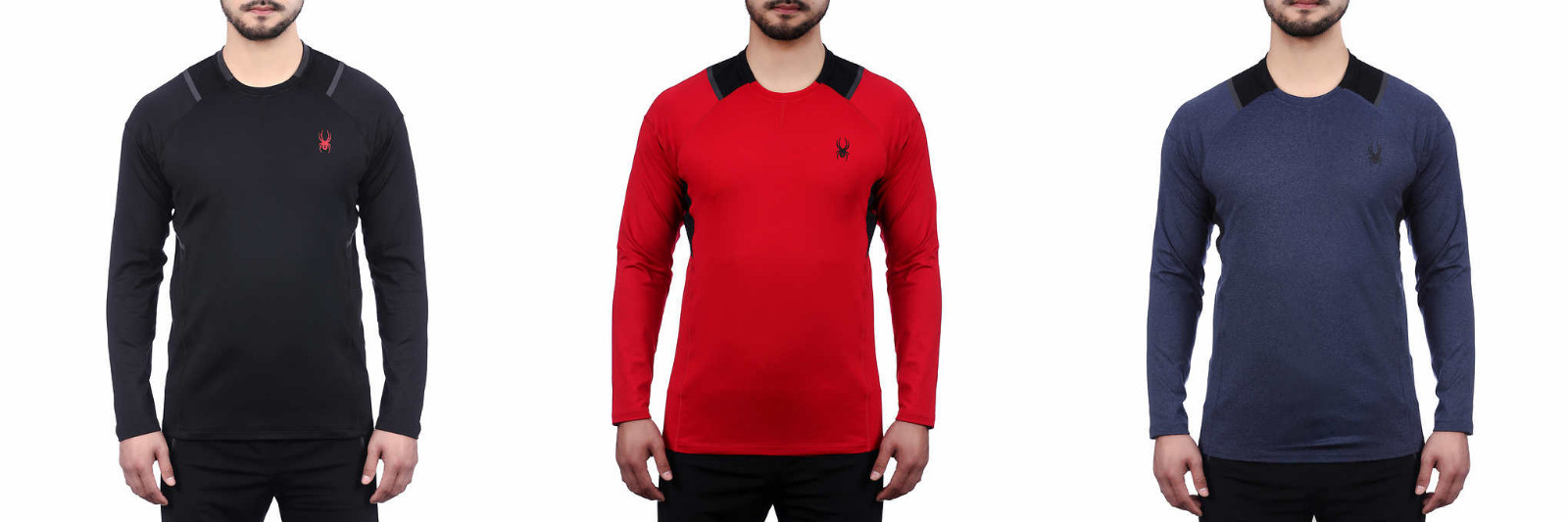 spyder men&rsquo;s active long sleeve tee proweb microfleece t-shirt