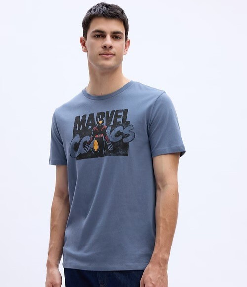 NWT Gap Men&rsquo;s Disney Marvel Wolverine Cotton Graphic T-Shirt Tee, size Large