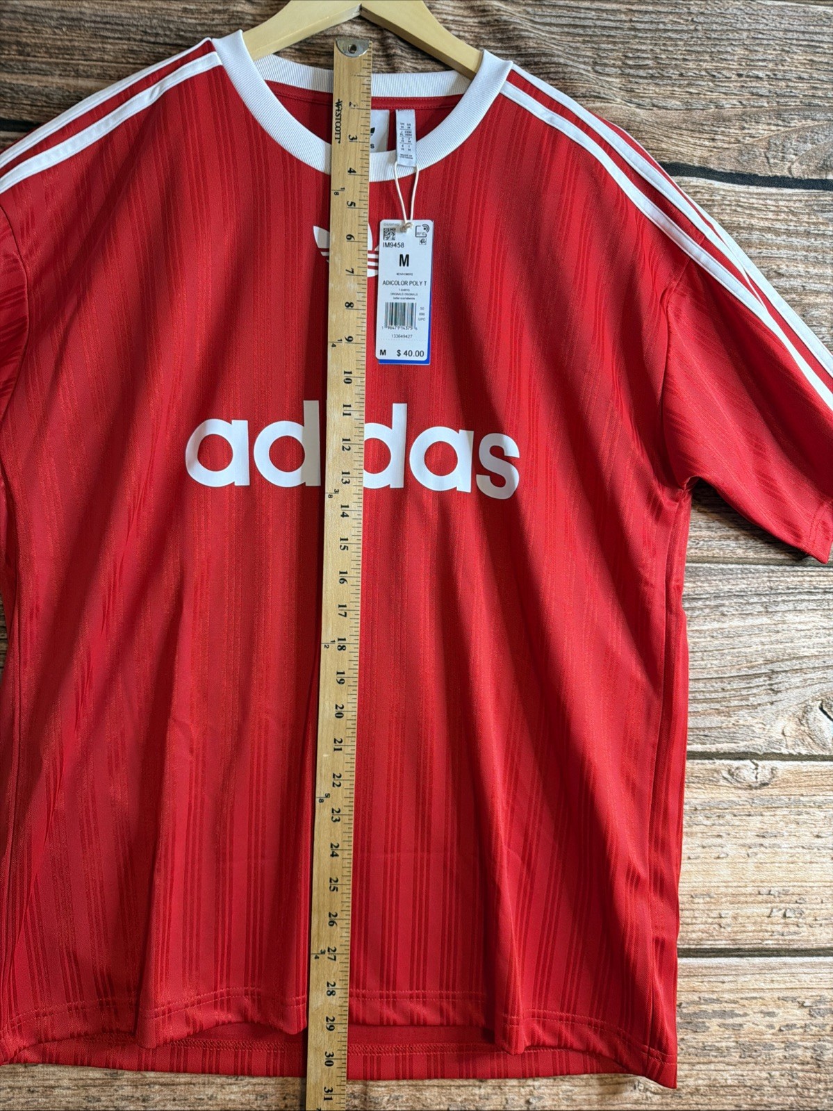 Adidas Originals Adicolor Trefoil Poly Better Scarlet Red IM9458 Men&rsquo;s Medium