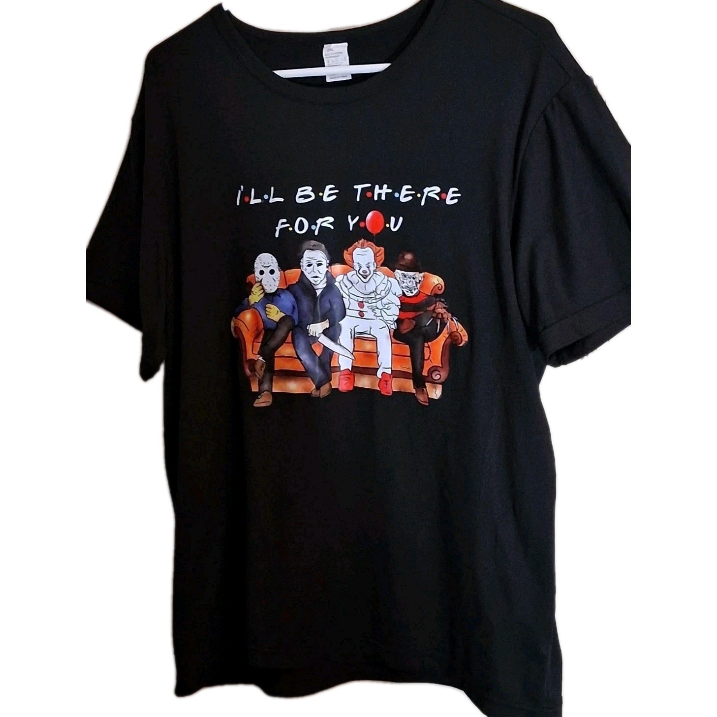 Graphic Halloween Horror T-Shirt I&rsquo;ll Be There For You Krueger Friday Size 2XL