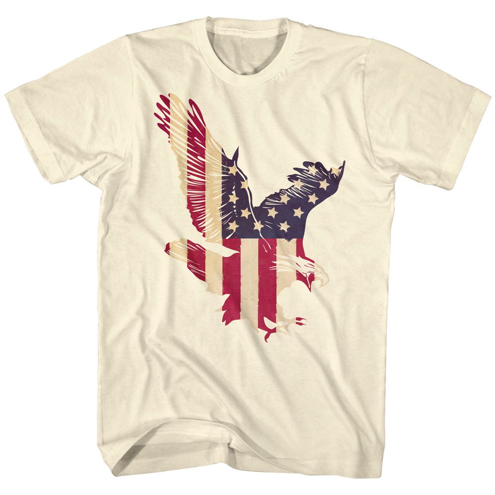 USA Patriotic Red White & Blue Flying American Bald Eagle Flag Men&rsquo;s T Shirt